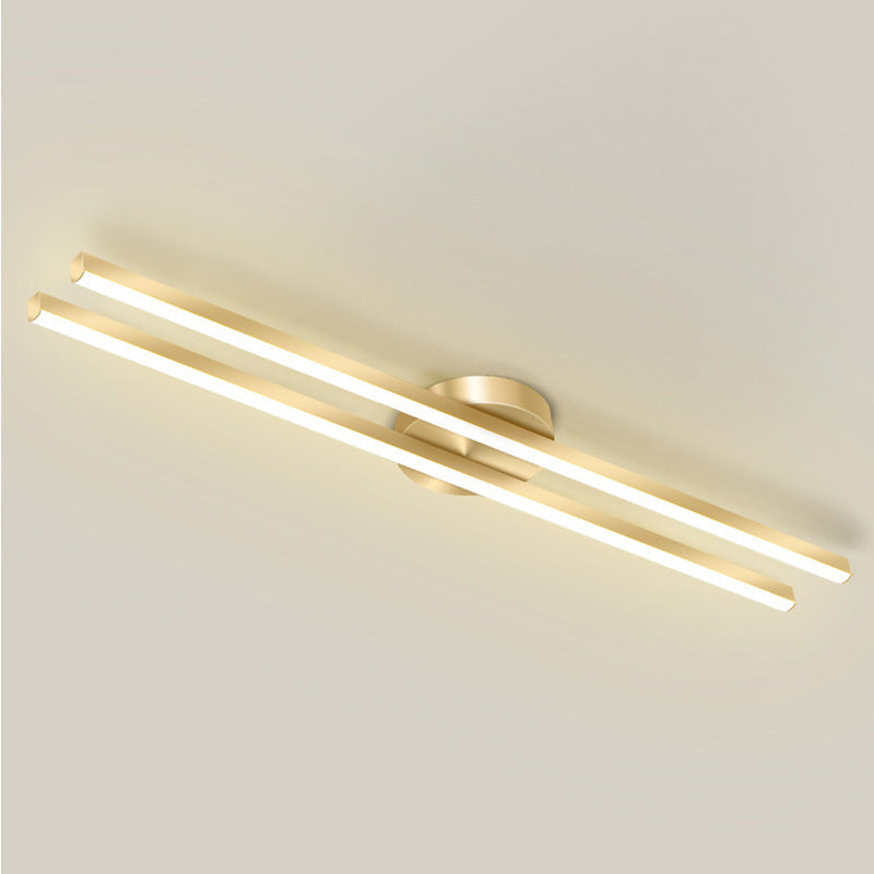 مصباح سقف LED شبه مسطح بتصميم هندسي من الأكريليك مصنوع من الحديد والألومنيوم بتصميم عصري بسيط للممر