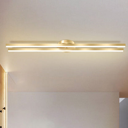 مصباح سقف LED شبه مسطح بتصميم هندسي من الأكريليك مصنوع من الحديد والألومنيوم بتصميم عصري بسيط للممر