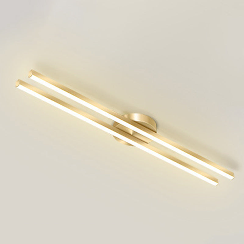 مصباح سقف LED شبه مسطح بتصميم هندسي من الأكريليك مصنوع من الحديد والألومنيوم بتصميم عصري بسيط للممر