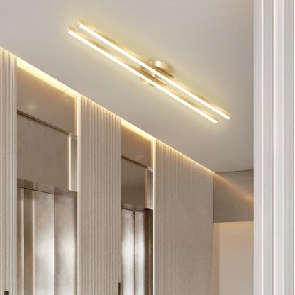مصباح سقف LED شبه مسطح بتصميم هندسي من الأكريليك مصنوع من الحديد والألومنيوم بتصميم عصري بسيط للممر