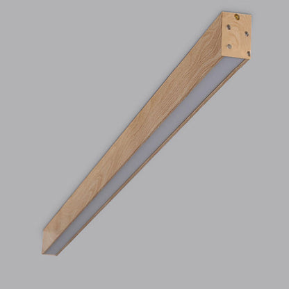 Modern Minimalist Aluminum Acrylic Long Strip LED Flush Mount Ceiling Light For Hallway
