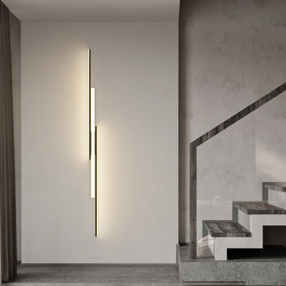 Modern Minimalist Iron & Silicone Long Bar LED Flush Mount Ceiling Light For Hallway