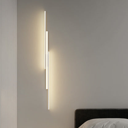 Modern Minimalist Iron & Silicone Long Bar LED Flush Mount Ceiling Light For Hallway