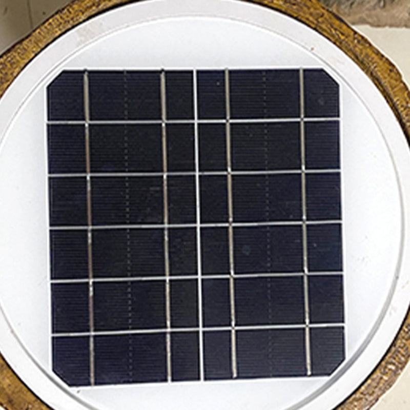 Contemporary Creative Fiberglass Resin Tree Stump 1-Light Outdoor Light Landscape Lighting For Garden & Patio