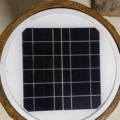 Contemporary Creative Fiberglass Resin Tree Stump 1-Light Outdoor Light Landscape Lighting For Garden & Patio