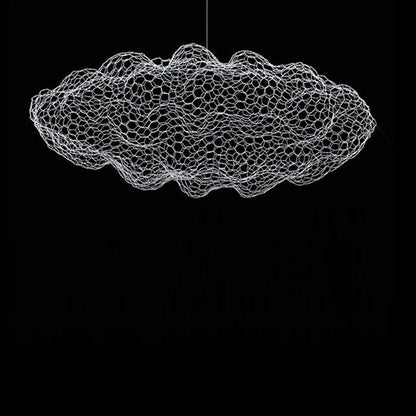Contemporary Nordic Iron Cloud Starry LED Chandelier For Dining Room Decor