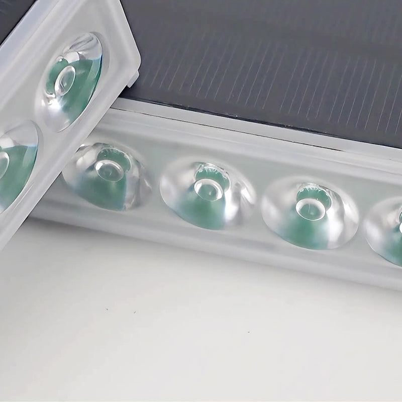 Modern Minimalist Solar Waterproof ABS PC Rectangular LED Outdoor Step Light Ideal For Garden And Outdoor Patio