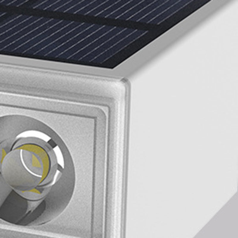 Modern Minimalist Solar Waterproof ABS PC Rectangular LED Outdoor Step Light Ideal For Garden And Outdoor Patio