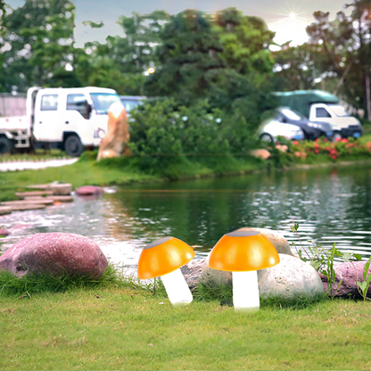 Contemporary Creative Solar Waterproof ABS PC Mushroom LED Outdoor Light Landscape Lighting For Garden