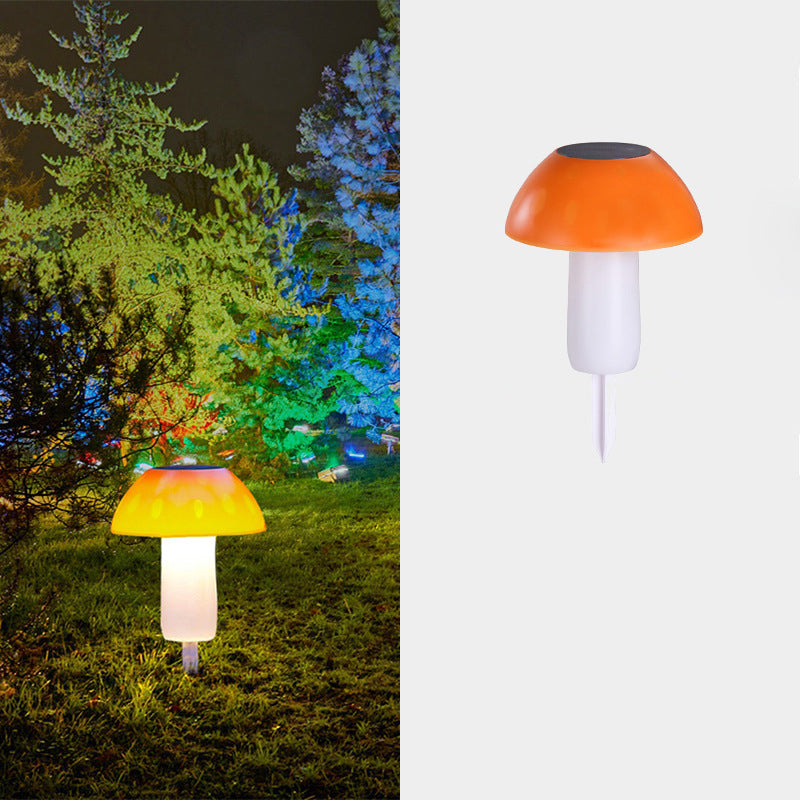 Contemporary Creative Solar Waterproof ABS PC Mushroom LED Outdoor Light Landscape Lighting For Garden
