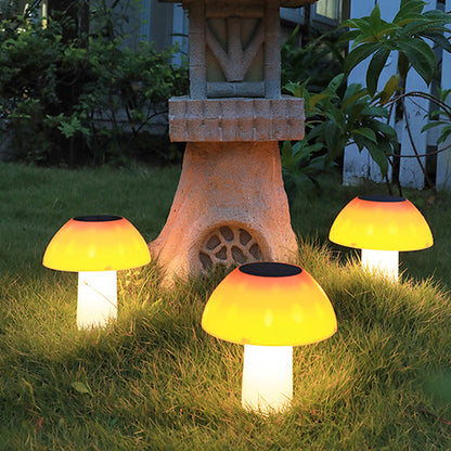 Contemporary Creative Solar Waterproof ABS PC Mushroom LED Outdoor Light Landscape Lighting For Garden