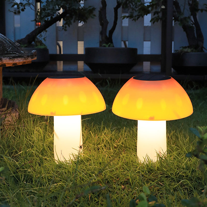 Contemporary Creative Solar Waterproof ABS PC Mushroom LED Outdoor Light Landscape Lighting For Garden