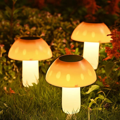 Contemporary Creative Solar Waterproof ABS PC Mushroom LED Outdoor Light Landscape Lighting For Garden
