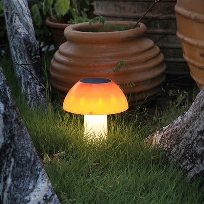 Contemporary Creative Solar Waterproof ABS PC Mushroom LED Outdoor Light Landscape Lighting For Garden