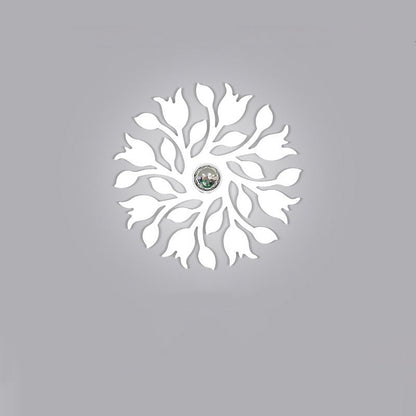 Contemporary Creative Iron Deer Butterfly Snowflake 1-Light Wall Sconce Lamp For Bedroom Bedside And Living Room