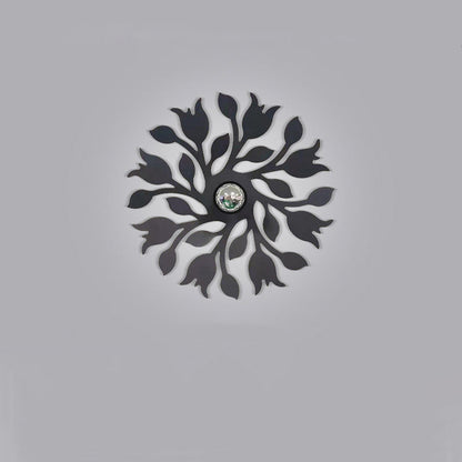 Contemporary Creative Iron Deer Butterfly Snowflake 1-Light Wall Sconce Lamp For Bedroom Bedside And Living Room