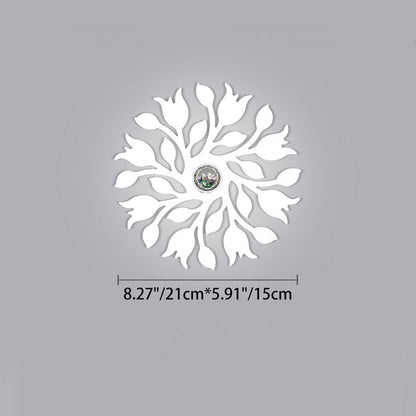 Contemporary Creative Iron Deer Butterfly Snowflake 1-Light Wall Sconce Lamp For Bedroom Bedside And Living Room