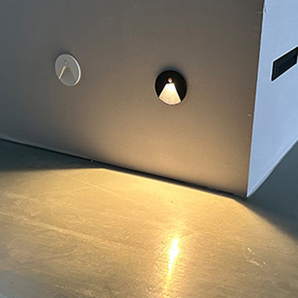 Modern Minimalist Aluminum Round Recessed LED Wall Sconce Lamp For Hallways
