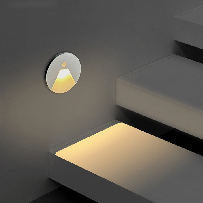 Modern Minimalist Aluminum Round Recessed LED Wall Sconce Lamp For Hallways