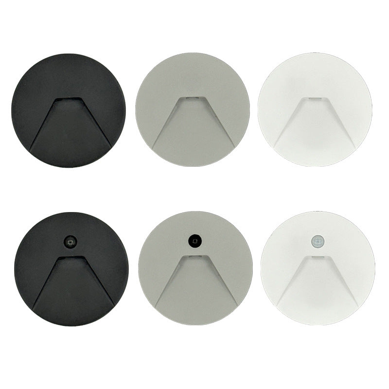 Modern Minimalist Aluminum Round Recessed LED Wall Sconce Lamp For Hallways
