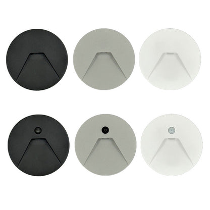Modern Minimalist Aluminum Round Recessed LED Wall Sconce Lamp For Hallways