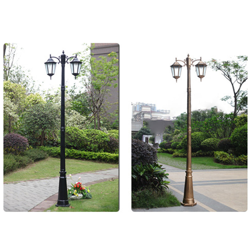 Traditional European Waterproof Aluminum Glass Lantern-Style 2/3-Light Outdoor Light Landscape Lighting For Garden & Outdoor Patio