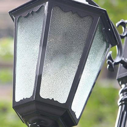 Traditional European Waterproof Aluminum Glass Lantern-Style 2/3-Light Outdoor Light Landscape Lighting For Garden & Outdoor Patio