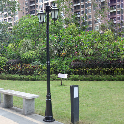 Traditional European Waterproof Aluminum Glass Lantern-Style 2/3-Light Outdoor Light Landscape Lighting For Garden & Outdoor Patio