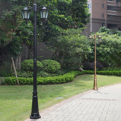 Traditional European Waterproof Aluminum Glass Lantern-Style 2/3-Light Outdoor Light Landscape Lighting For Garden & Outdoor Patio