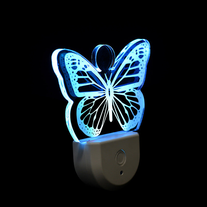 مصباح حائط LED بتصميم شجرة عيد الميلاد الكرتونية من الأكريليك المعاصر الإبداعي لغرفة النوم