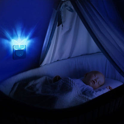 مصباح حائط LED بتصميم شجرة عيد الميلاد الكرتونية من الأكريليك المعاصر الإبداعي لغرفة النوم