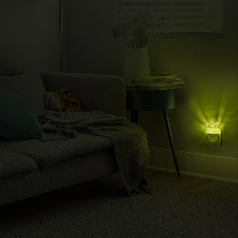 مصباح حائط LED بتصميم شجرة عيد الميلاد الكرتونية من الأكريليك المعاصر الإبداعي لغرفة النوم