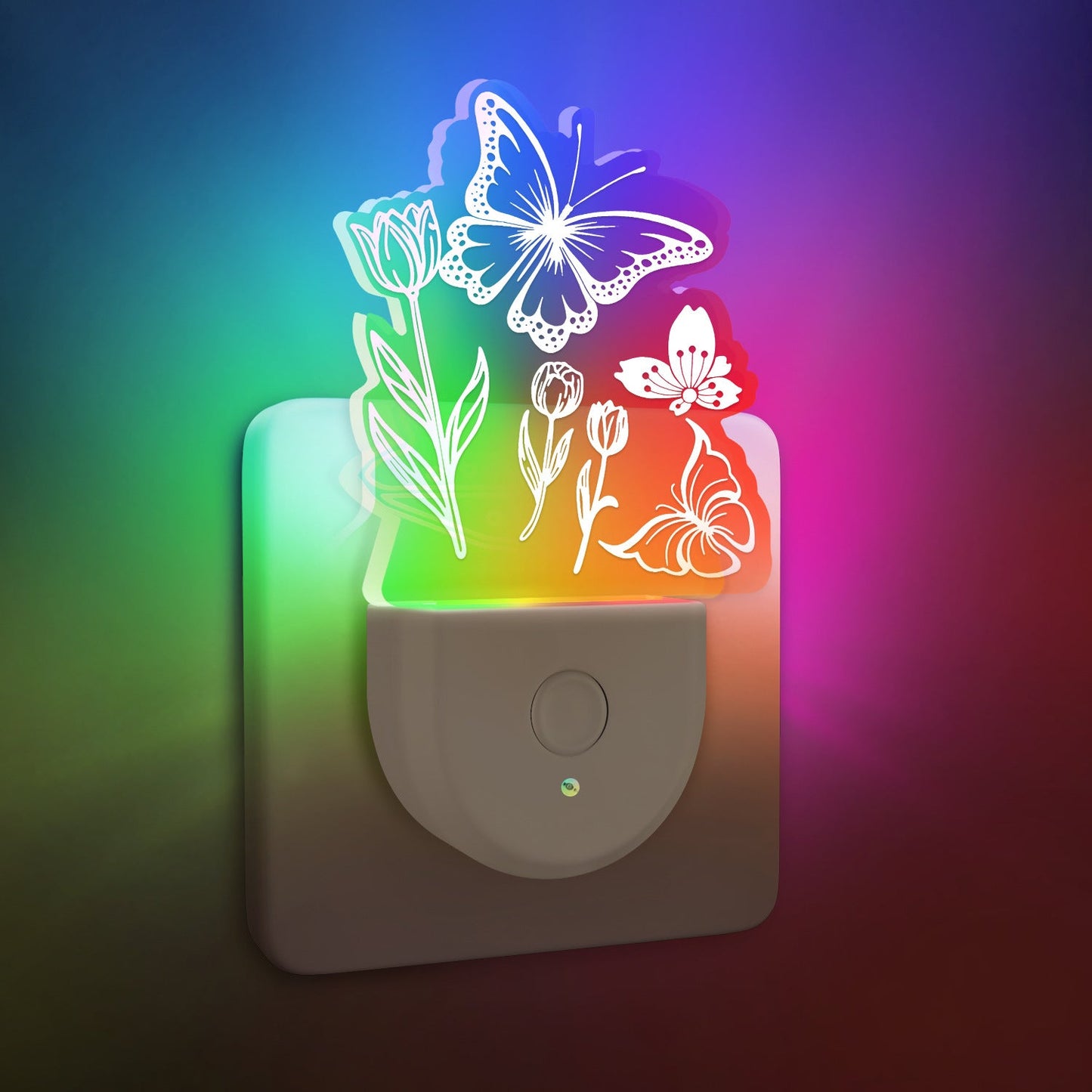 مصباح حائط LED بتصميم شجرة عيد الميلاد الكرتونية من الأكريليك المعاصر الإبداعي لغرفة النوم