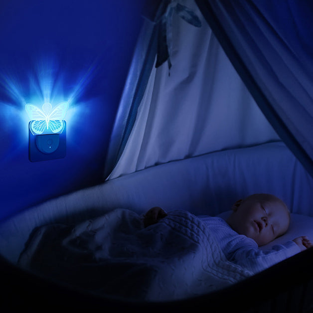مصباح حائط LED بتصميم شجرة عيد الميلاد الكرتونية من الأكريليك المعاصر الإبداعي لغرفة النوم