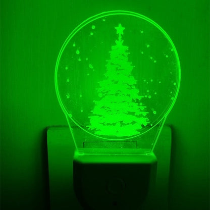 مصباح حائط LED بتصميم شجرة عيد الميلاد الكرتونية من الأكريليك المعاصر الإبداعي لغرفة النوم