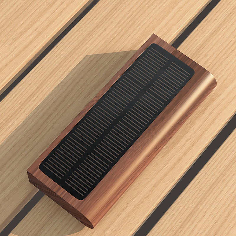 Contemporary Nordic Rechargeable Wood & Plastic Rectangular LED Wall Sconce Lamp Night Light For Bedside