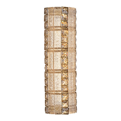 Modern Luxury Crystal & Metal Long Strip LED Wall Sconce Lamp For Bedroom & Living Room