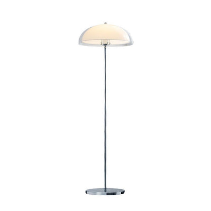 Contemporary Nordic Iron And Acrylic Dome-Shaped 1-Light Standing Floor Lamp For Living Room And Bedroom