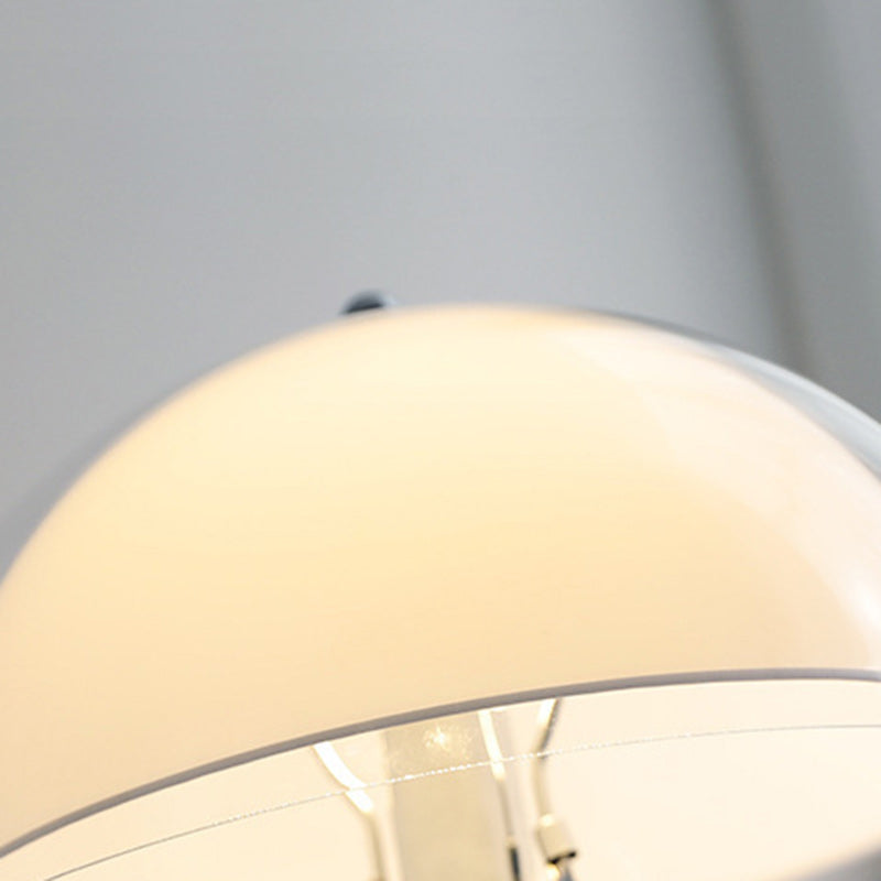 Contemporary Nordic Iron And Acrylic Dome-Shaped 1-Light Standing Floor Lamp For Living Room And Bedroom