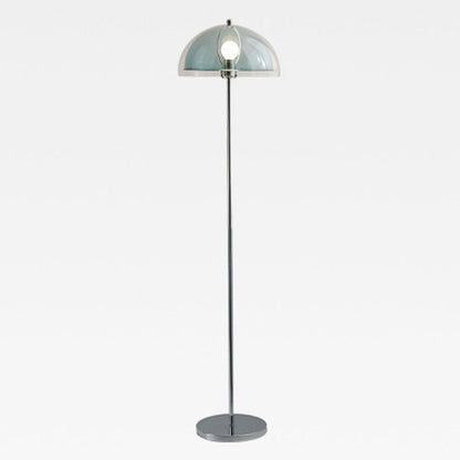 Contemporary Nordic Iron And Acrylic Dome-Shaped 1-Light Standing Floor Lamp For Living Room And Bedroom