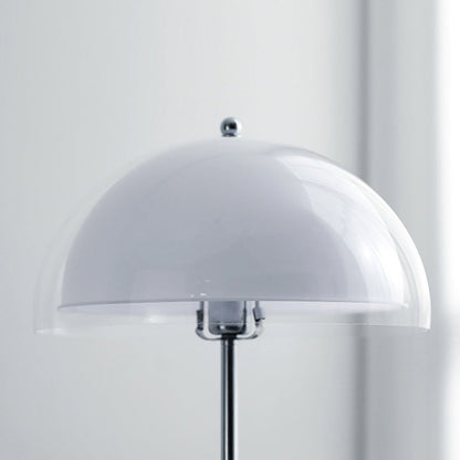 Contemporary Nordic Iron And Acrylic Dome-Shaped 1-Light Standing Floor Lamp For Living Room And Bedroom