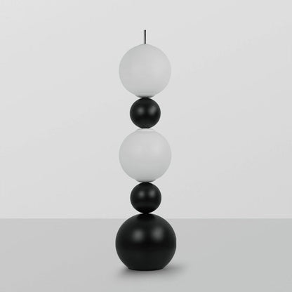 Modern Art Deco Iron And Acrylic Gourd-Shaped Ball LED Standing Floor Lamp For Living Room And Bedroom