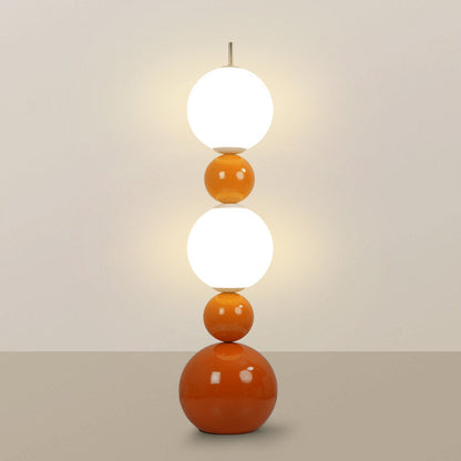 Modern Art Deco Iron And Acrylic Gourd-Shaped Ball LED Standing Floor Lamp For Living Room And Bedroom