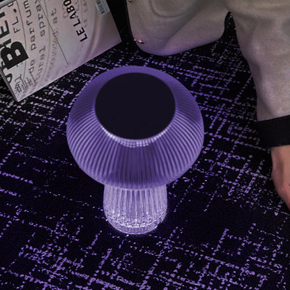 Contemporary Creative Rechargeable Acrylic Jellyfish Cordless LED Table Lamp Night Light For Bedroom