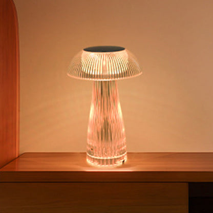 Contemporary Creative Rechargeable Acrylic Jellyfish Cordless LED Table Lamp Night Light For Bedroom