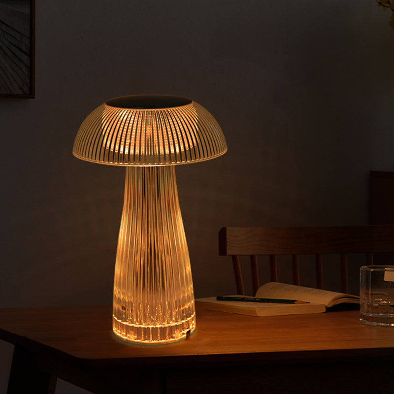 Contemporary Creative Rechargeable Acrylic Jellyfish Cordless LED Table Lamp Night Light For Bedroom