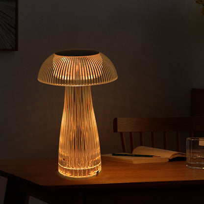 Contemporary Creative Rechargeable Acrylic Jellyfish Cordless LED Table Lamp Night Light For Bedroom