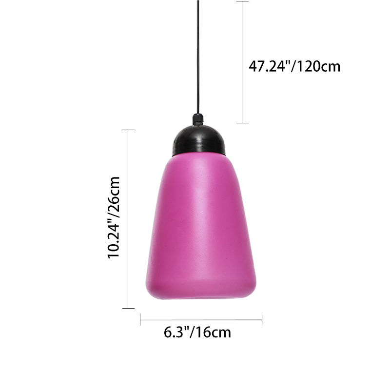 Modern Minimalist Waterproof PE & PP Bottle-Shaped LED Outdoor Pendant Light For Outdoor Patio & Garden