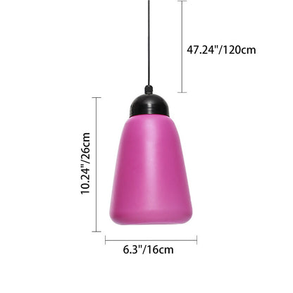Modern Minimalist Waterproof PE & PP Bottle-Shaped LED Outdoor Pendant Light For Outdoor Patio & Garden