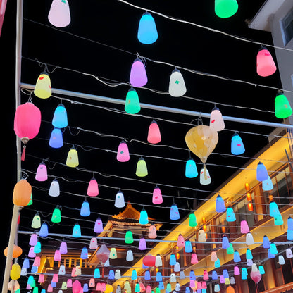 Modern Minimalist Waterproof PE & PP Bottle-Shaped LED Outdoor Pendant Light For Outdoor Patio & Garden